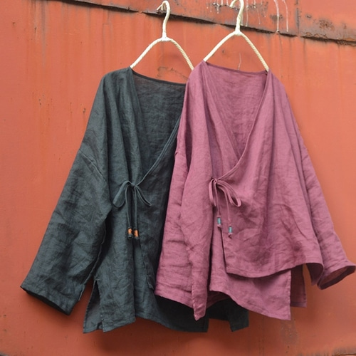 여름 린넨랩가디건 루즈핏 50 60대여성의류 엄마옷