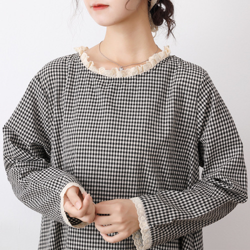 봄 가을 레이어드원피스 루즈핏 - 상세 이미지 2