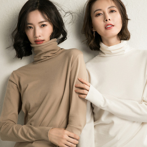 하마마스 가을 겨울 목폴라티셔츠 이너티셔츠 66 40 50대여성의류 미시옷 - 상세 이미지 2