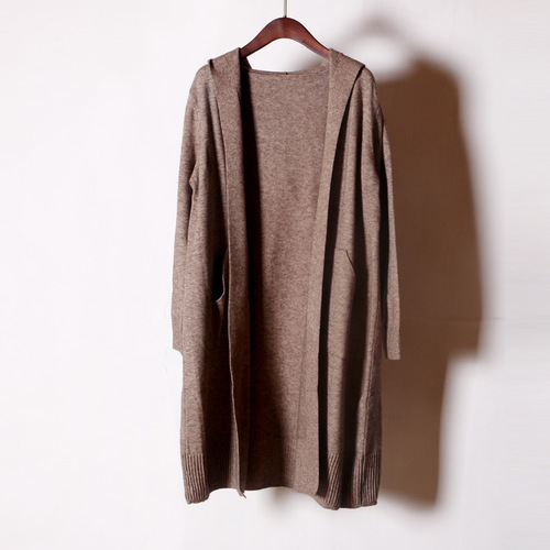 가을 겨울 니트후드가디건 롱니트가디건 루즈핏