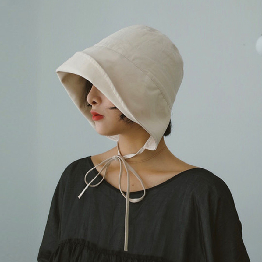 여성 보넷모자 린넨 보닛햇 여름 벙거지모자 버킷햇 사진 1