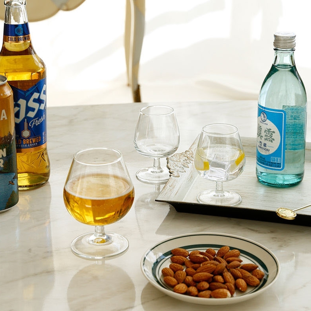 꼬냑잔 브랜디 와인글라스 로맨틱 와인잔 신혼부부 친구 집들이선물 130ml 240ml - 상세 이미지 5