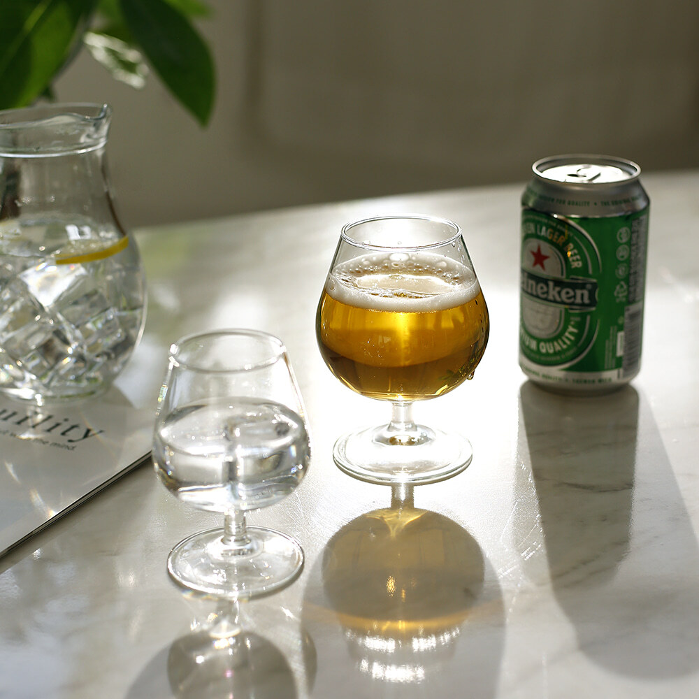 꼬냑잔 브랜디 와인글라스 로맨틱 와인잔 신혼부부 친구 집들이선물 130ml 240ml - 상세 이미지 3