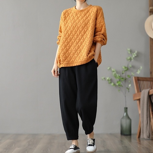 하마마스 봄 가을 순면 밴딩 니트바지40 50대여성의류 미시옷 엄마옷 - 상세 이미지 5