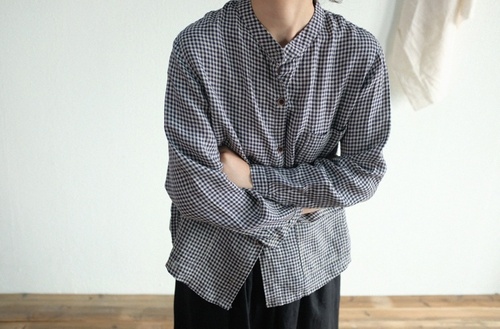 린넨체크셔츠 봄 여름 체크블라우스 미시옷 이미지 6
