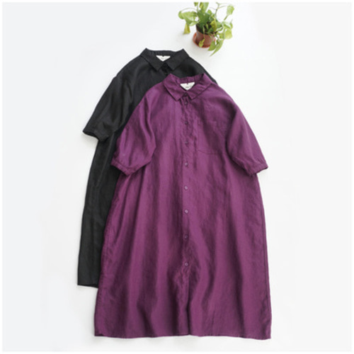 여름 린넨 롱셔츠 원피스 루즈핏 40 50대여성의류 미시옷 엄마옷