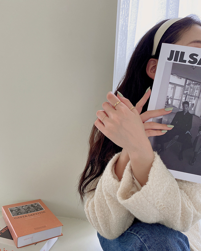 마이네임 온 링 각인 이니셜 반지 학생 커플 우정링 실버925 이미지 8