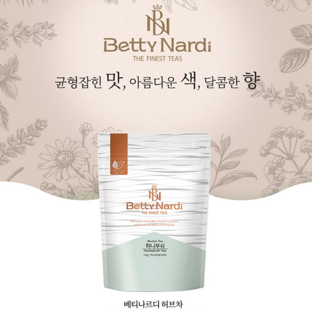 허니부쉬 차 꿀향 고급티 베티나르디 원물 리필 140g 침출차 - 상세 이미지 2