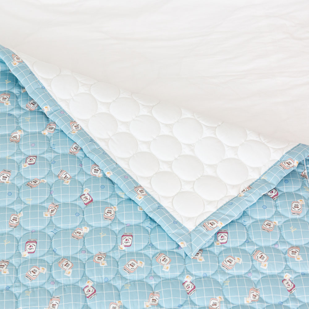 피넛버터젤리 헤브 마이크로 모달 아기 양면 이불패드 국산 유아 키즈 침대 매트 패드