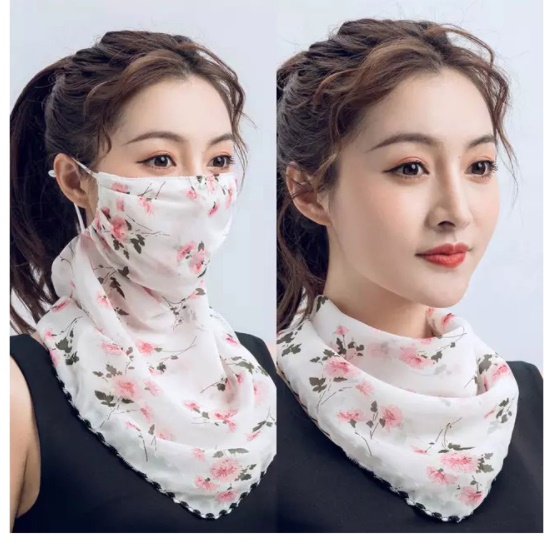 여성 골프 마스크 골프용 마스크 라이더 자전거용 등산용 마스크 화이트 이미지 8