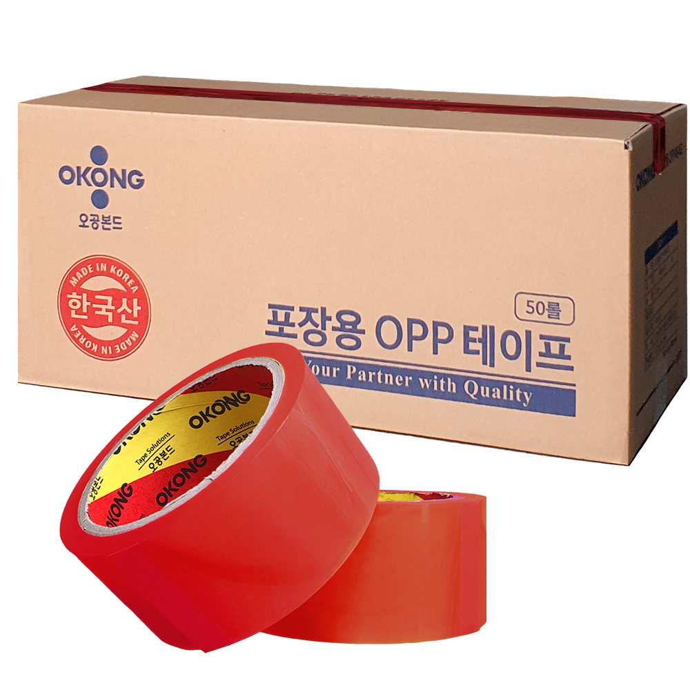 오공 OPP 포장용 박스테이프 투명 5개 - 상세 이미지 4
