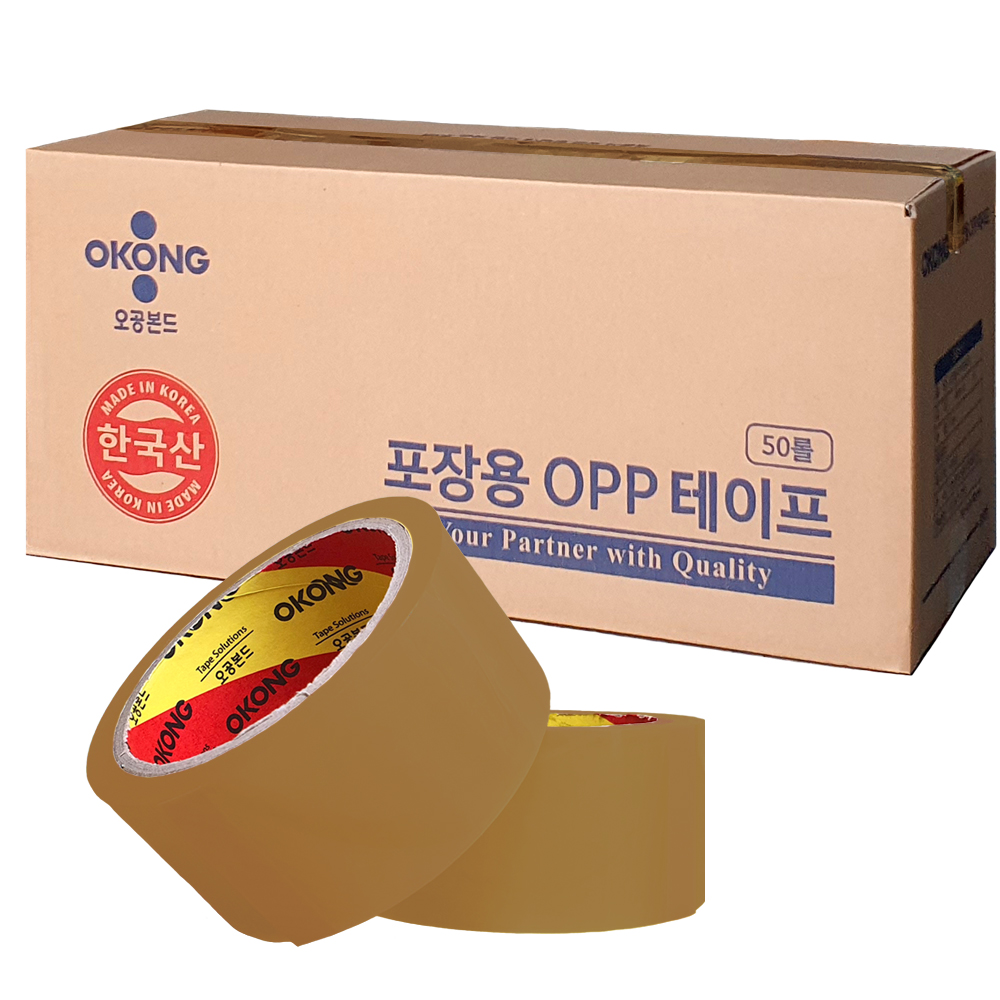 오공 OPP 포장용 박스테이프 투명 5개 - 상세 이미지 3