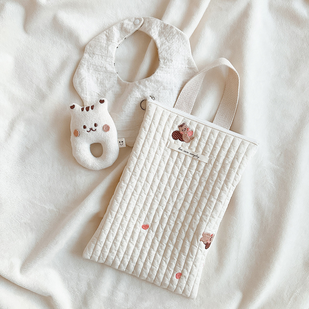 마롤로뜨 100수 국민 기저귀 가방 누빔면 파우치 아기 미니 이너백