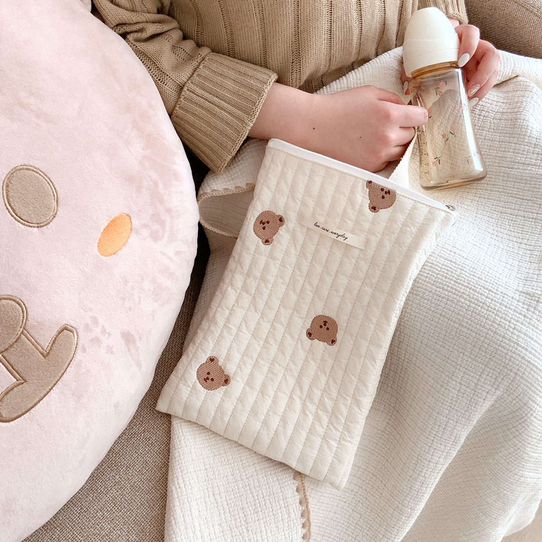 마롤로뜨 100수 국민 기저귀 가방 누빔면 파우치 아기 미니 이너백