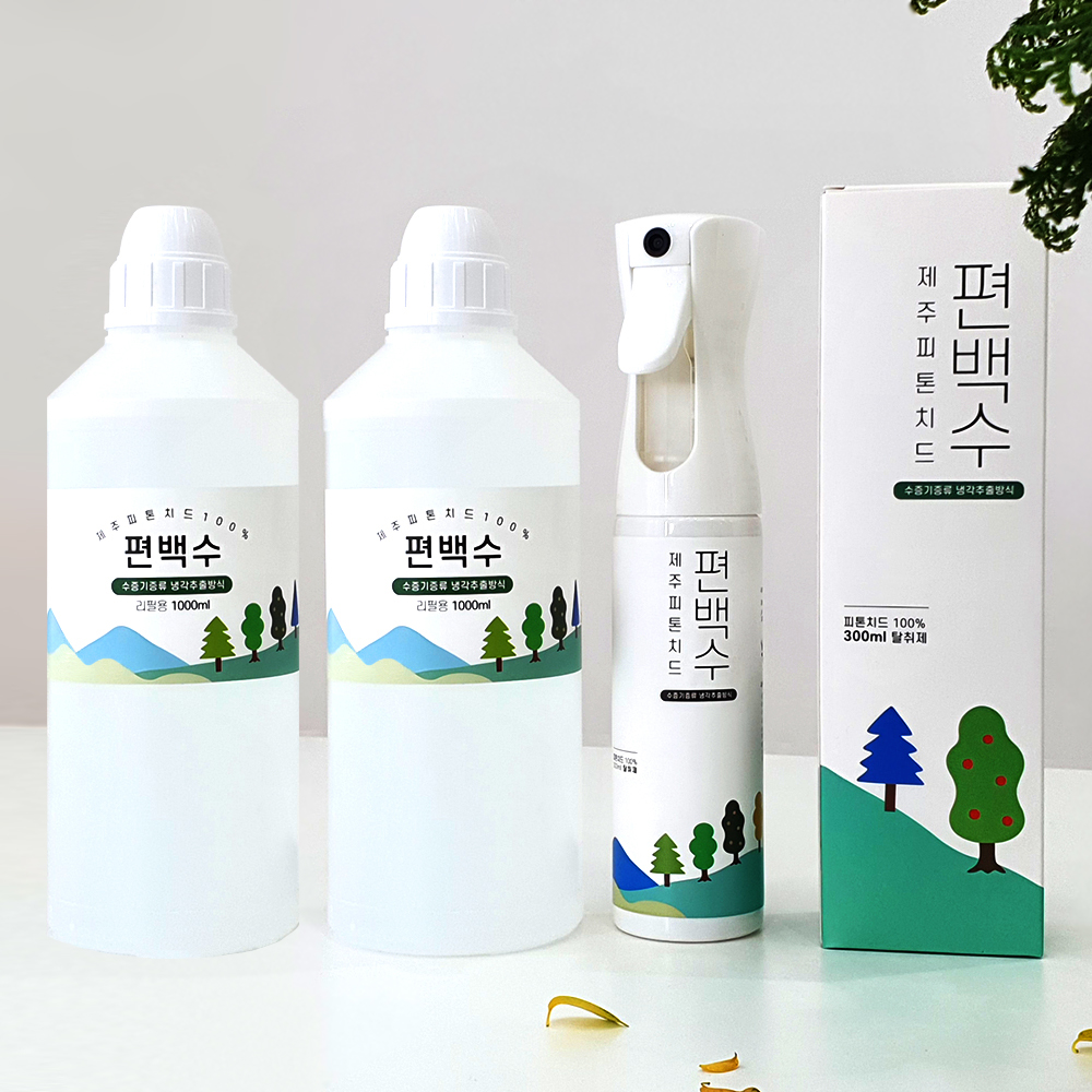 베어버스 제주 피톤치드 편백수 원액 탈취제 1000ml+1000ml
