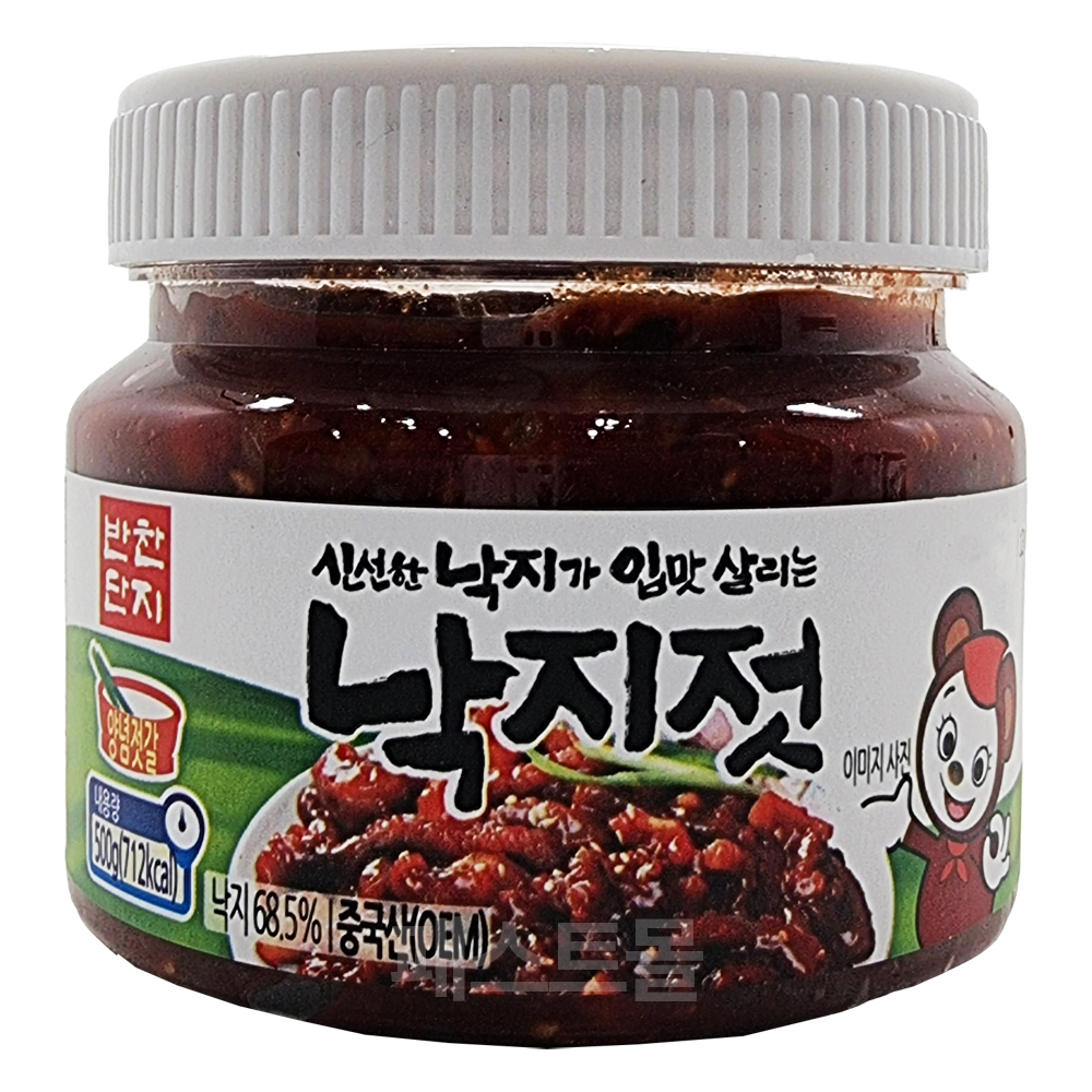 반찬단지 낙지젓(PET) 500g, 1개 : 패스트몰 스토어