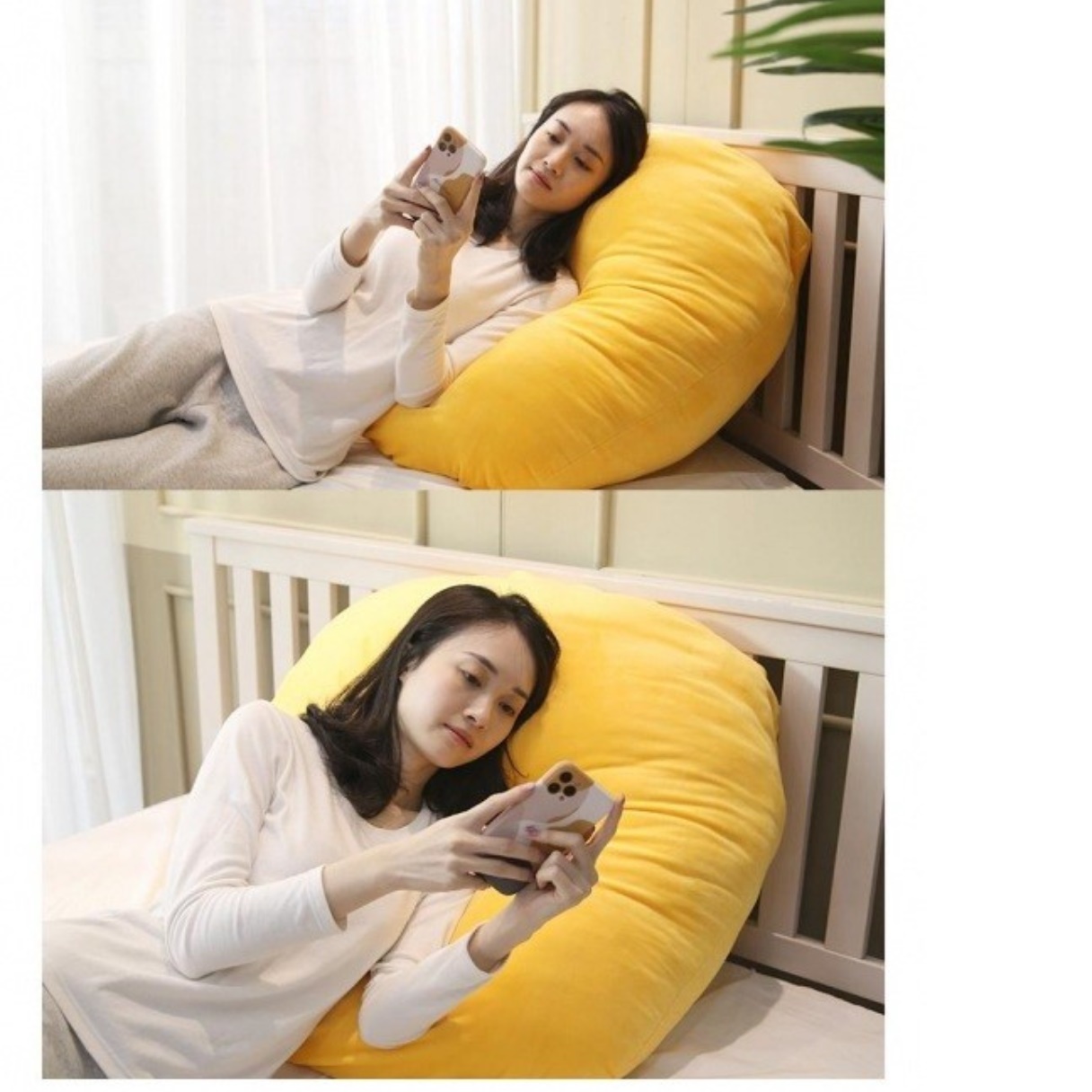 안고자는 베개 특대형 초대형 큰 메가 대형 바디필로우 - 상세 이미지 2