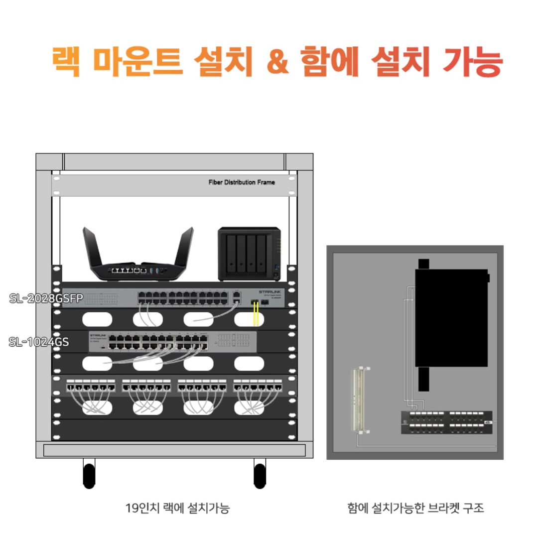 24포트 허브 이더넷 스위치 기가 인터넷 허브 사무실 랜선 허브 - 상세 이미지 5
