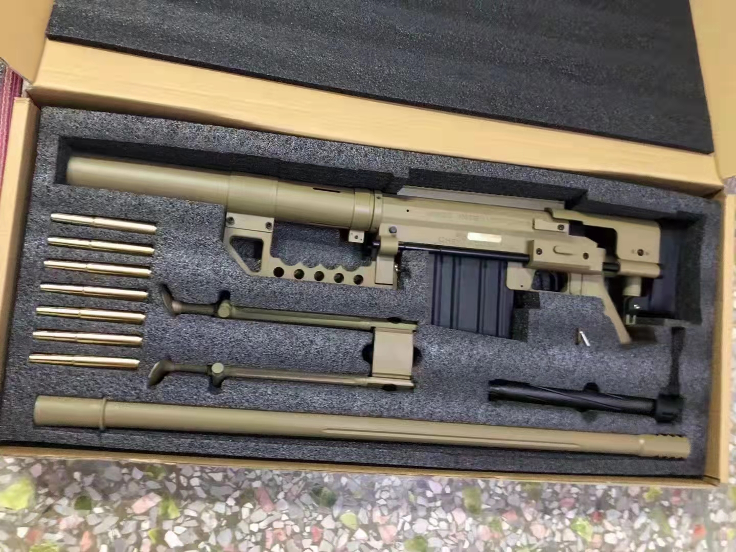 jieying M200 CheyTac 체이탁 볼트액션 탄피배출 저격총 나일론 메탈 소재 - 상세 이미지 4