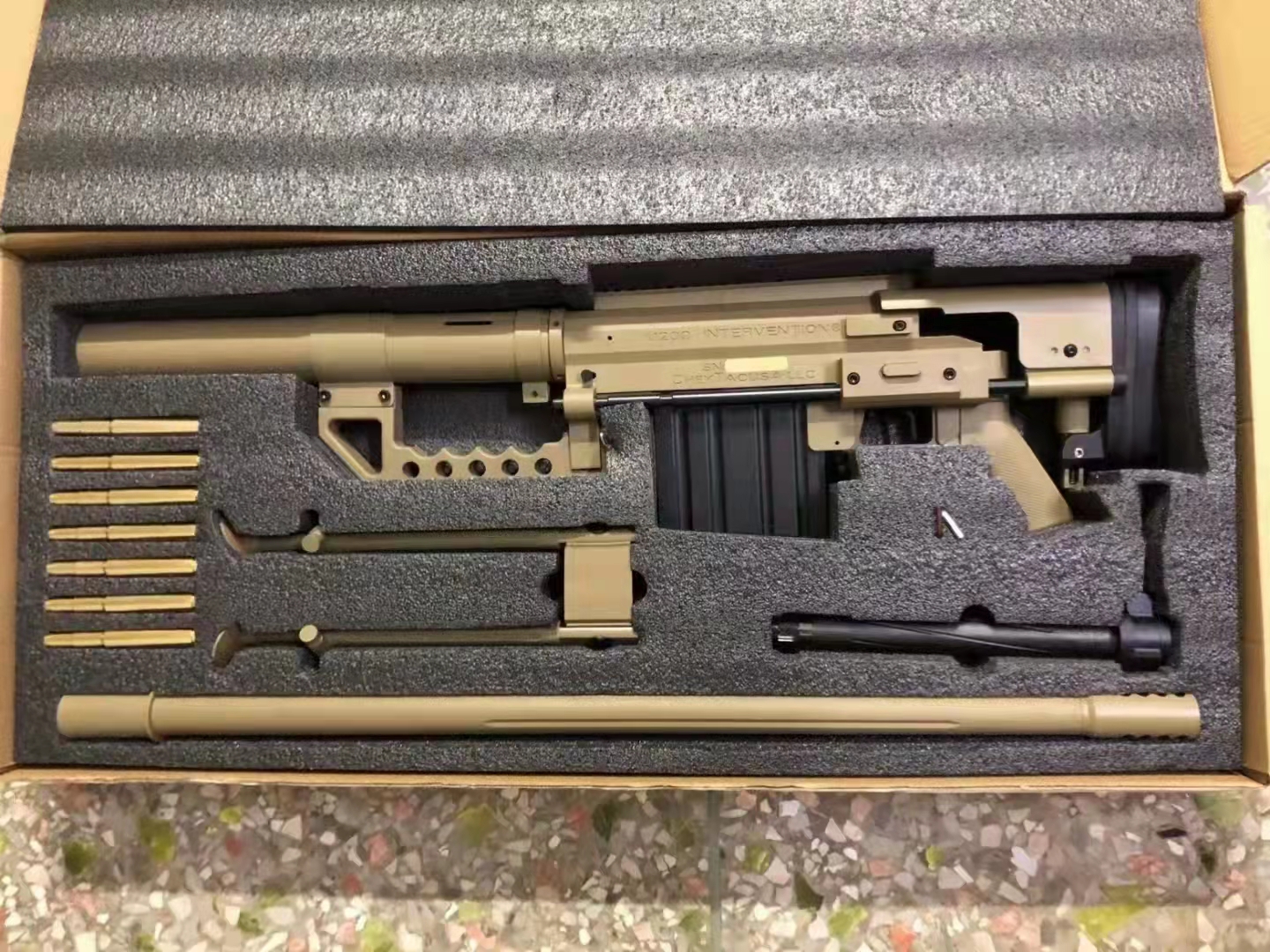 jieying M200 CheyTac 체이탁 볼트액션 탄피배출 저격총 나일론 메탈 소재 - 상세 이미지 3