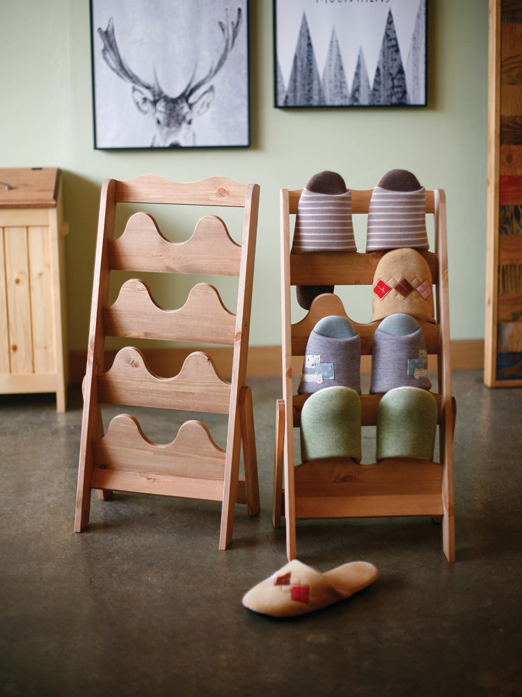 베티 원목 빈티지 실내화거치대