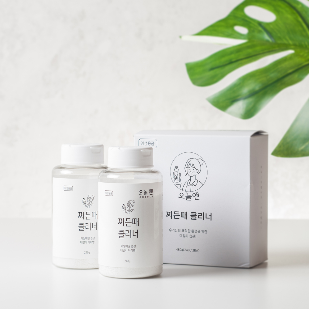 오늘앤 찌든때 클리너 240g 1개+1개 스텐 연마제 제거 텀블러 탄냄비 세척 세정제 - 상품 이미지