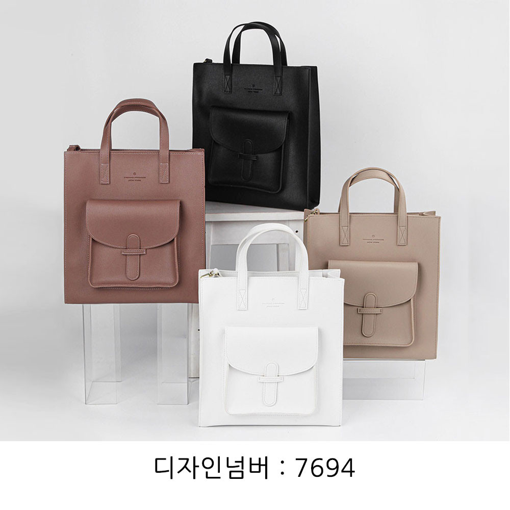 여자 공무원 서류가방 여대생 직장여성 토트 크로스백 A4 수납 스퀘어 토드백 가방 - 상세 이미지 4