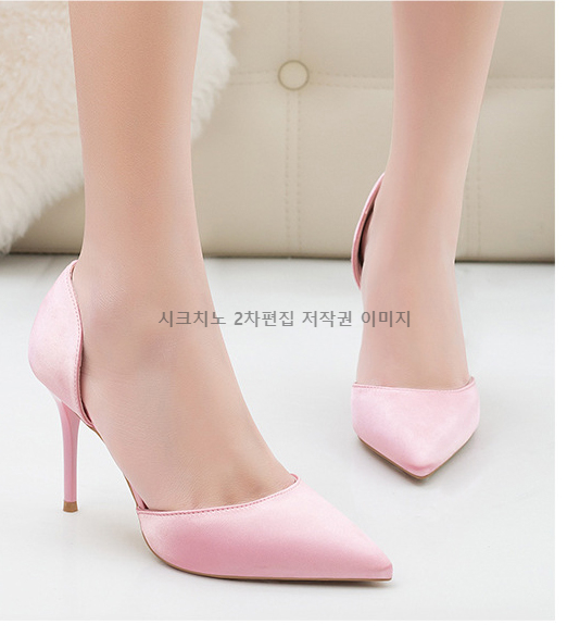 이에나 9cm 스틸레토 사이드오픈 새틴구두 하이힐 3color 상세 이미지 7