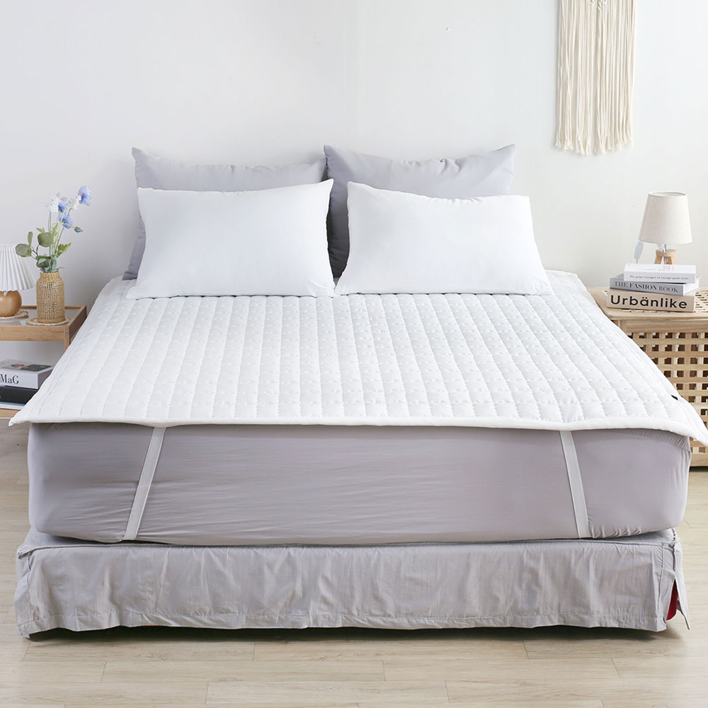 호텔 두꺼운 모달 침대패드 사계절 고정밴드 순면 피그먼트 누빔 매트리스 이불패드 클로이 Q
