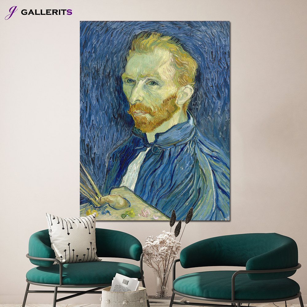 빈센트 반고흐 자화상 명화 액자 그림 중형 - 상품 이미지