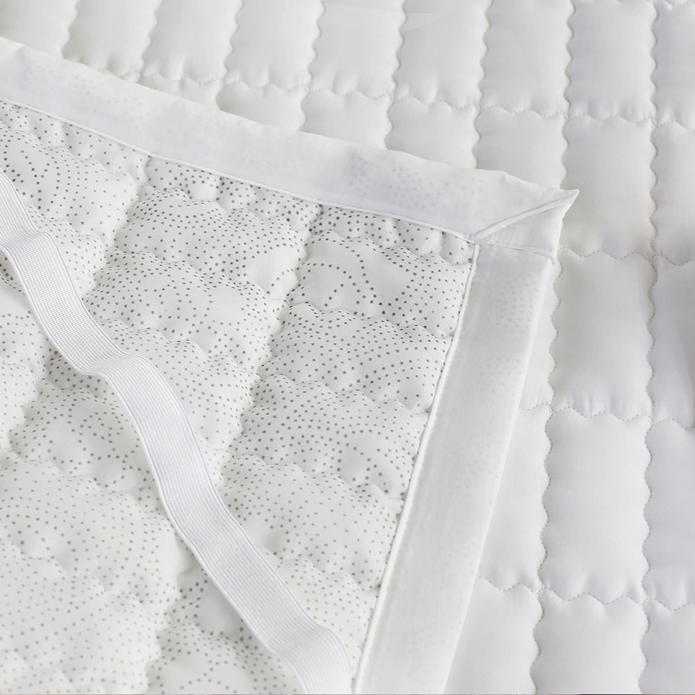 호텔 두꺼운 모달 침대패드 사계절 고정밴드 순면 피그먼트 누빔 매트리스 이불패드 클로이 Q