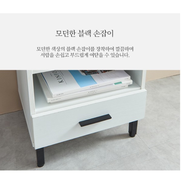 고급 호텔식 협탁 침대 서랍장 안방 작은 침대 옆 선반 - 상세 이미지 2