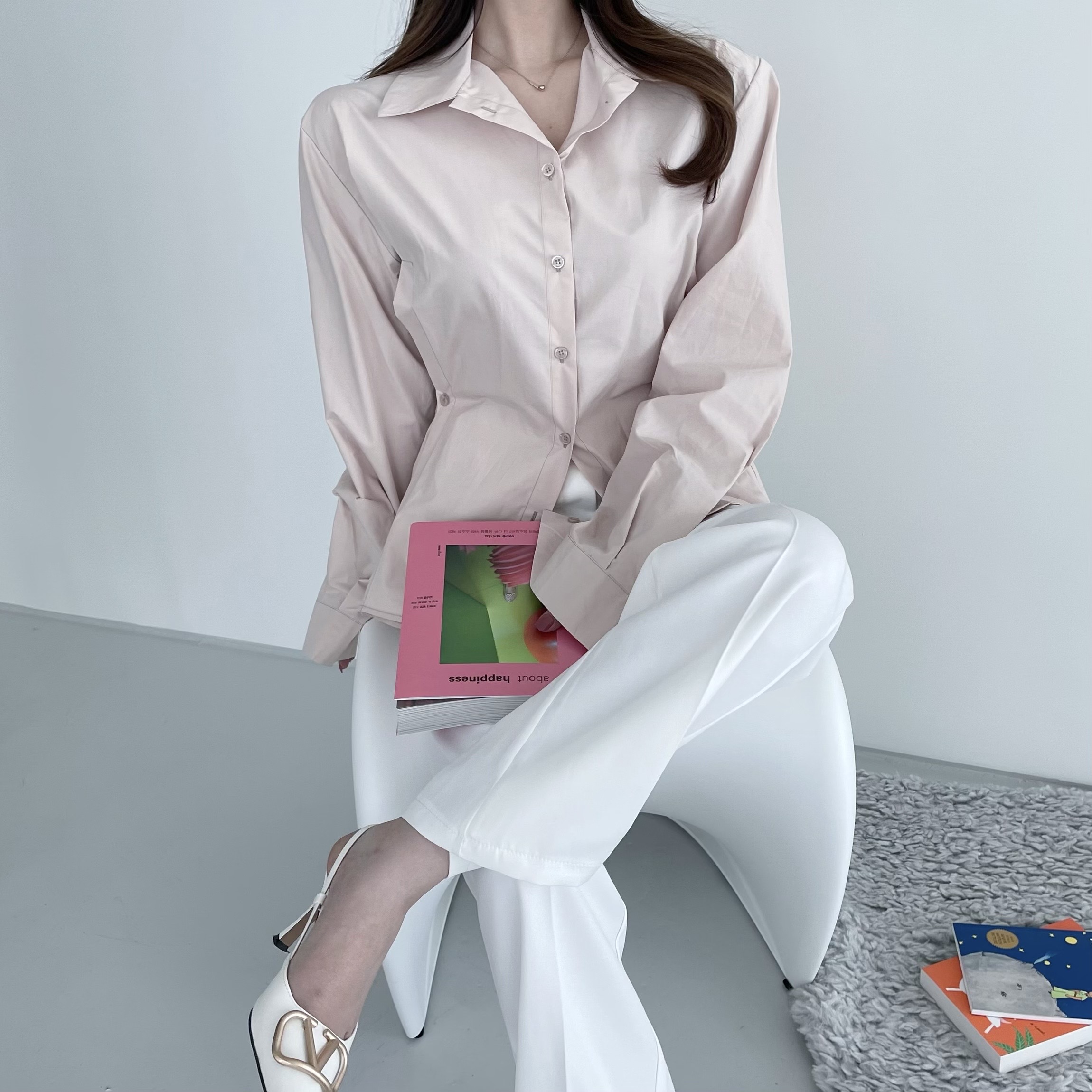 [고급스러움 / 만능템] 8cm 브이 골드메탈 슬링백힐 3color 상세 이미지 38