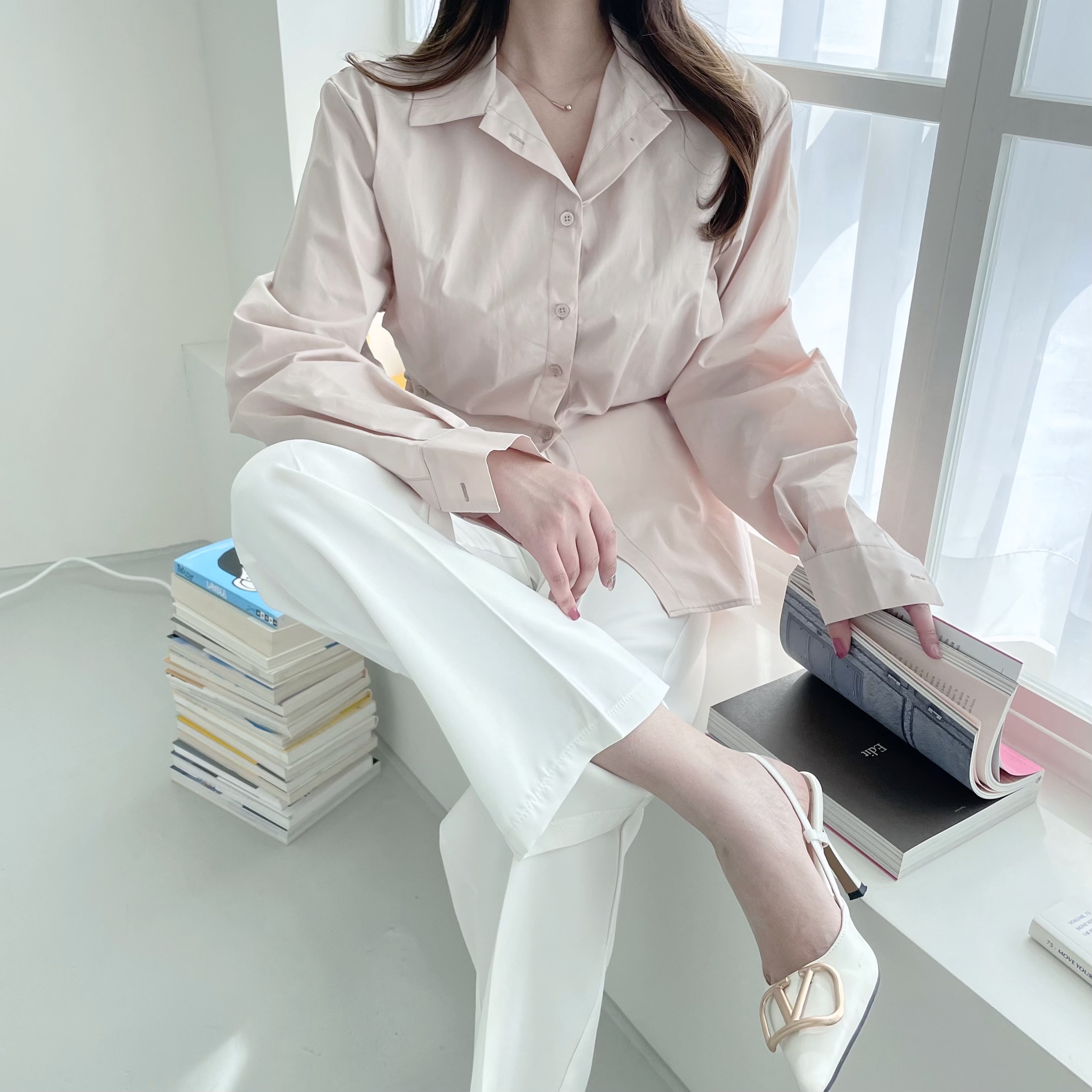 [고급스러움 / 만능템] 8cm 브이 골드메탈 슬링백힐 3color 상세 이미지 39