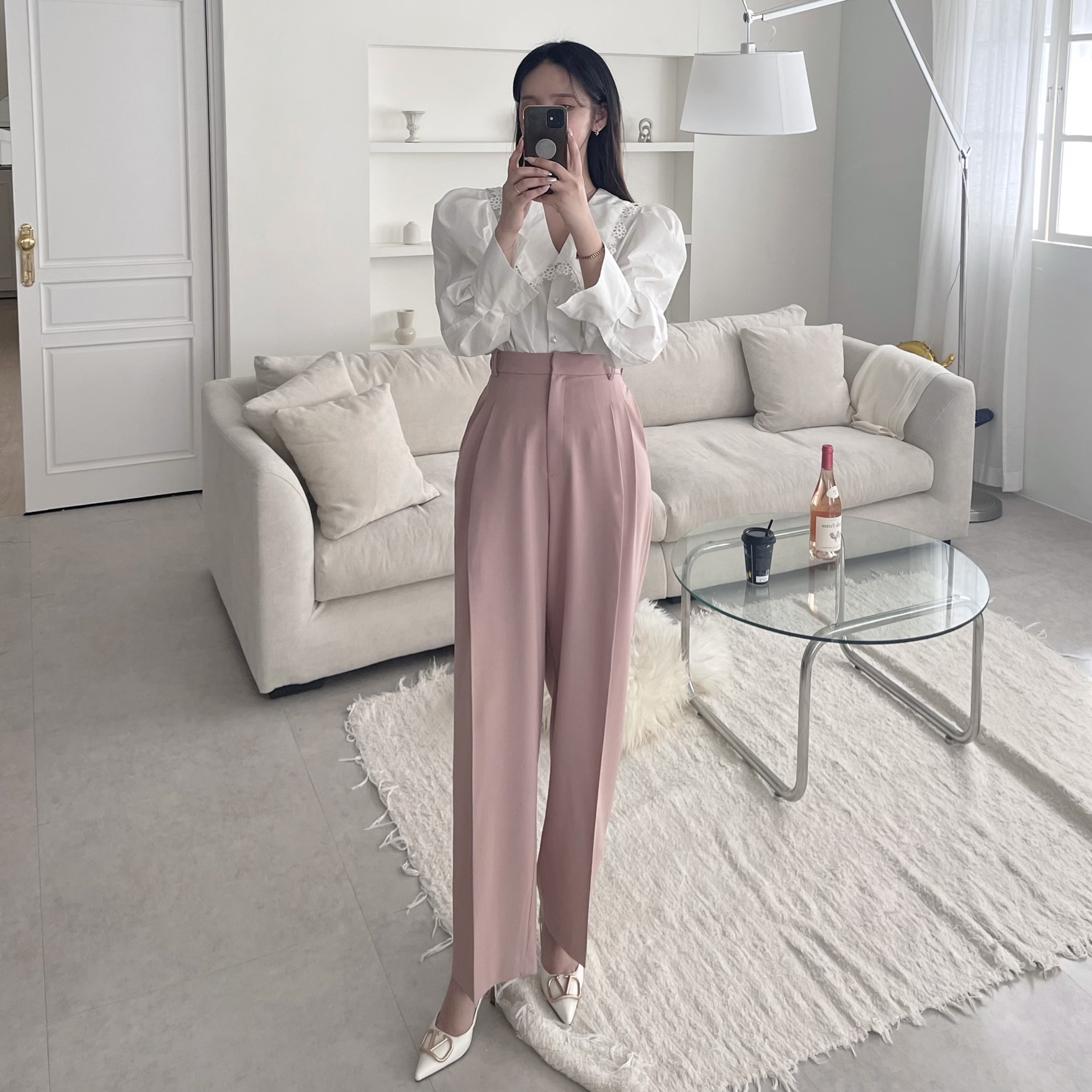 [고급스러움 / 만능템] 8cm 브이 골드메탈 슬링백힐 3color 상세 이미지 32