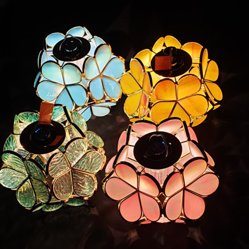 루미에르9 랜턴 유리 커버 골제로 호환 스탠드 글라스 쉐이드 무드등 감성조명