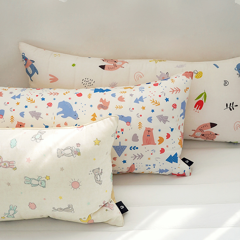 보들보들 먼지없는 모달 100% 밀크 유아 베개커버 30X70 - 상품 이미지