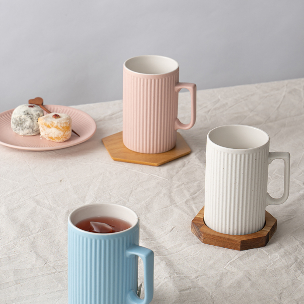 mano 카페마카롱 머그잔 예쁜머그컵 450ml [국내직접생산] 집들이선물