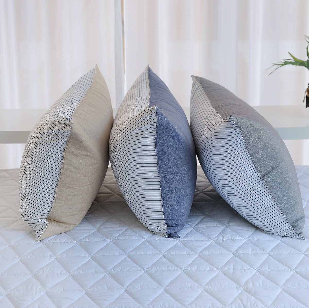 모달 알러지케어 베이직차렵 누빔 베개커버 5070