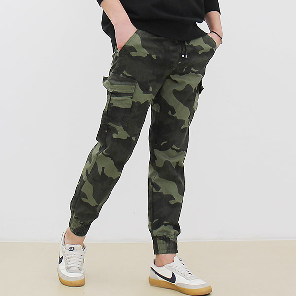 남자 카모바지 조거팬츠 밀리터리바지 작업복 카고팬츠