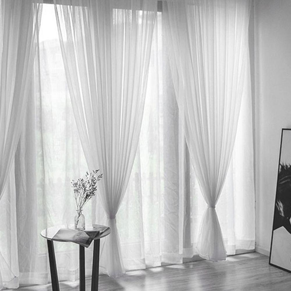 아파트거실커텐 침실커튼 쉬폰 감성커튼