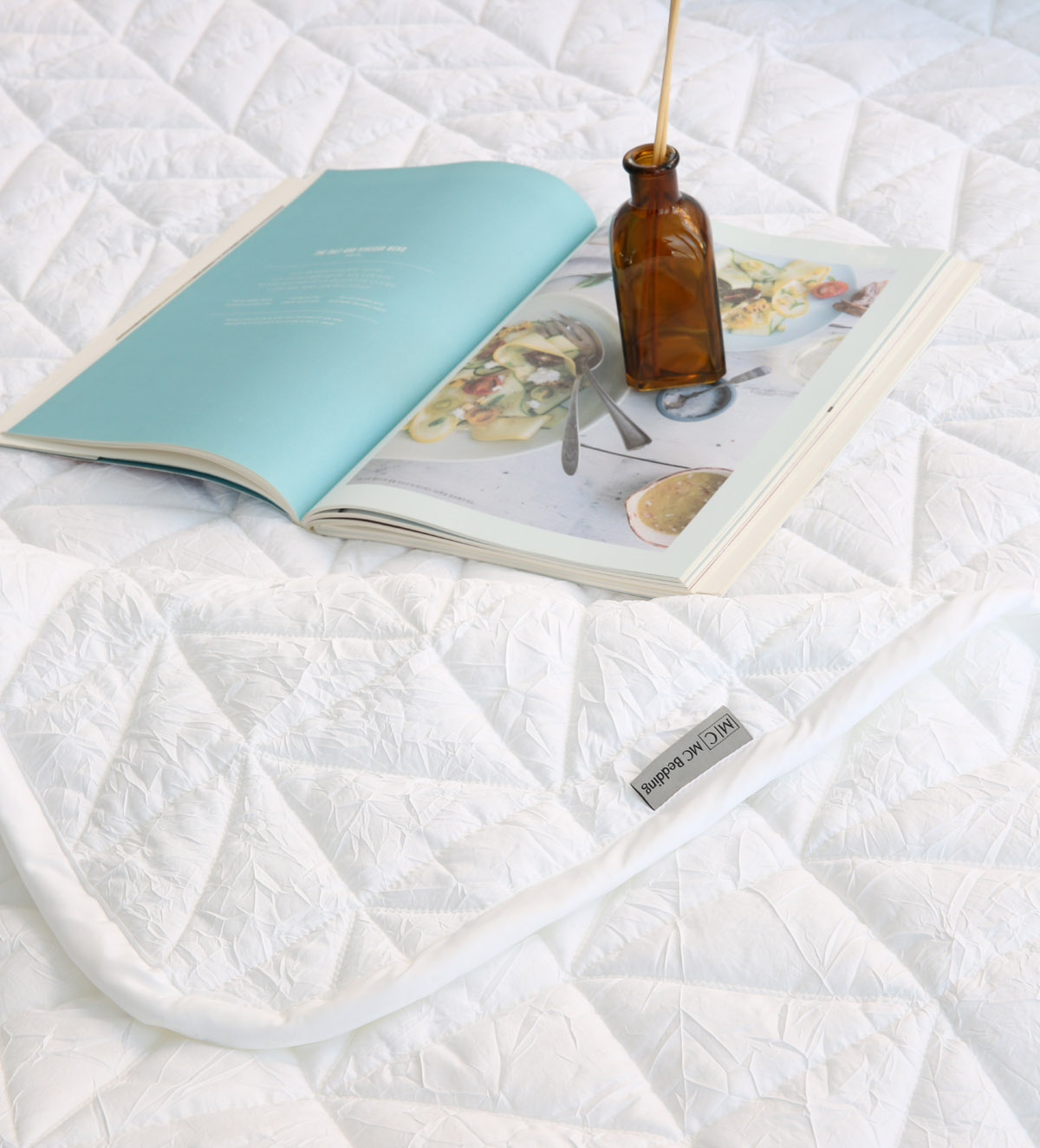 이불패드 패밀리 침대패드 겸 이불 크리즈 알러지케어 고정밴드 Q