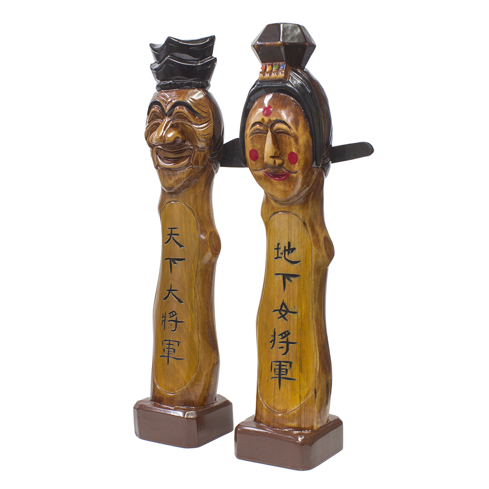 탈 장승 전통 나무 목조각 외국인선물 45cm - 상세 이미지 3