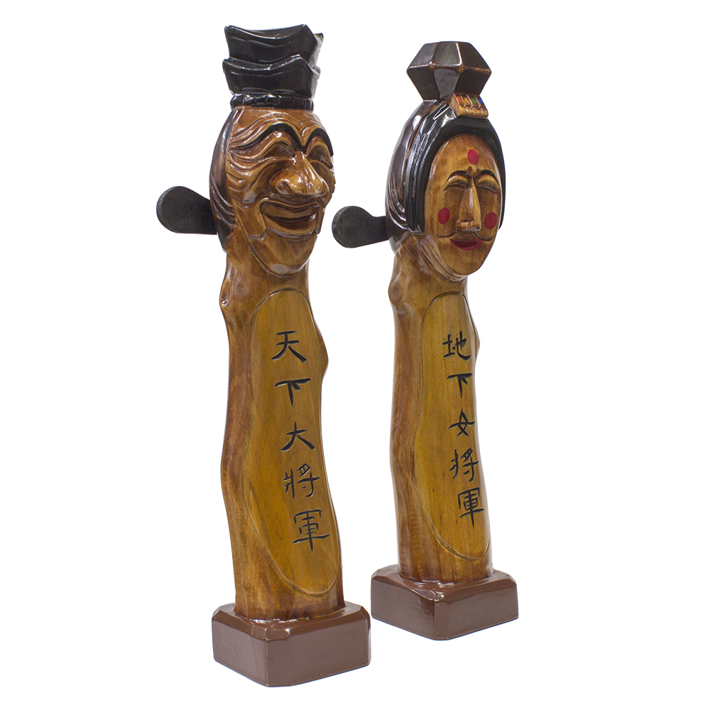 탈 장승 전통 나무 목조각 외국인선물 45cm - 상세 이미지 2
