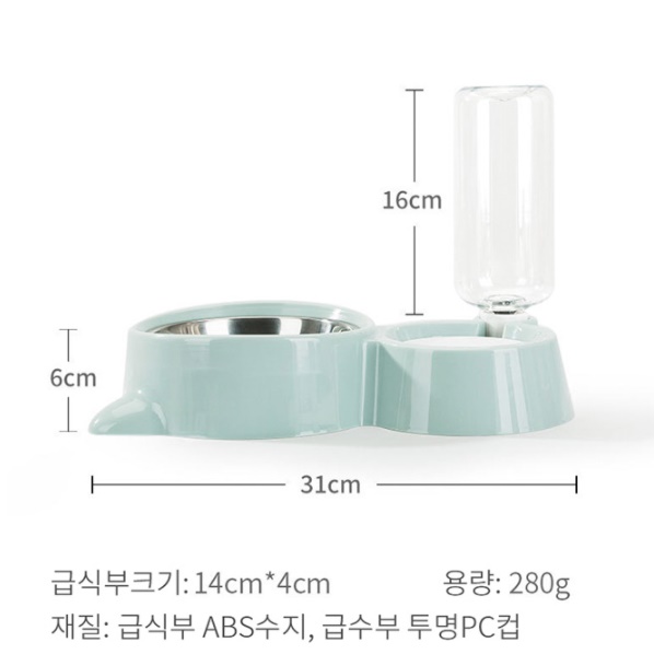 강아지 고양이 자동 급수기 생수통 물병 물통 밥그릇 급식기 - 상세 이미지 2