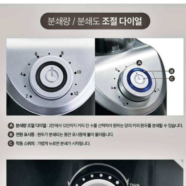 자동커피그라인더 가정용원 분쇄기 업소용 커피전동그라인더  - 상세 이미지 3