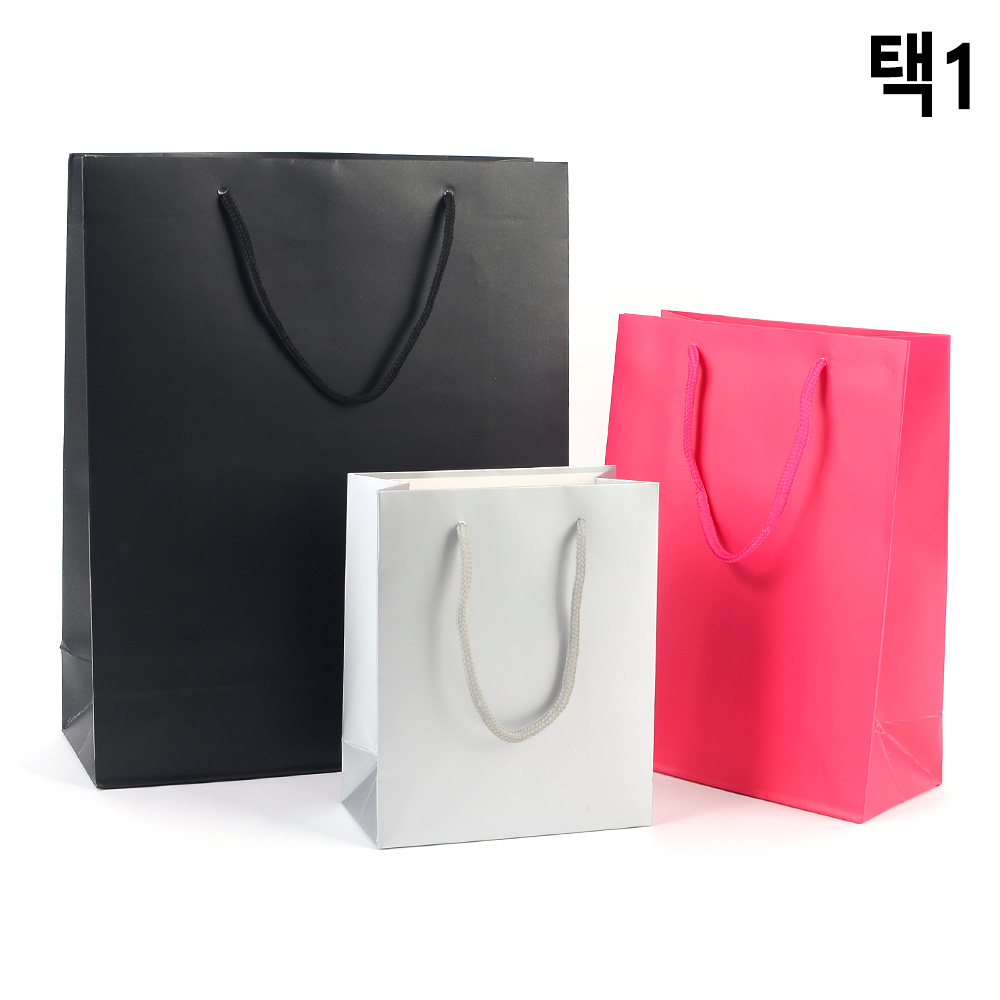 미니 쇼핑백 종이 선물용 무지 종이가방 27종 - 상세 이미지 5