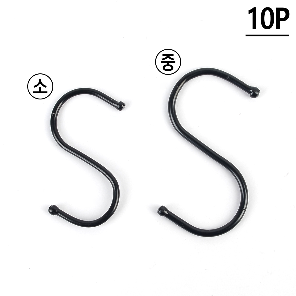 에스자고리 s자 s고리 스텐 후크 소 중 10pcs - 상세 이미지 5