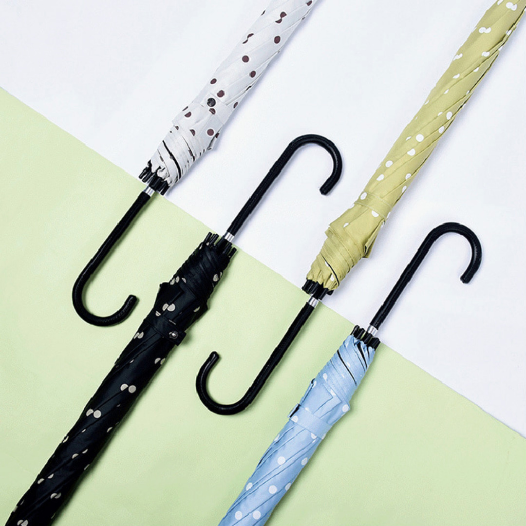 예쁜 땡땡이장우산 4컬러 도트무늬양우산