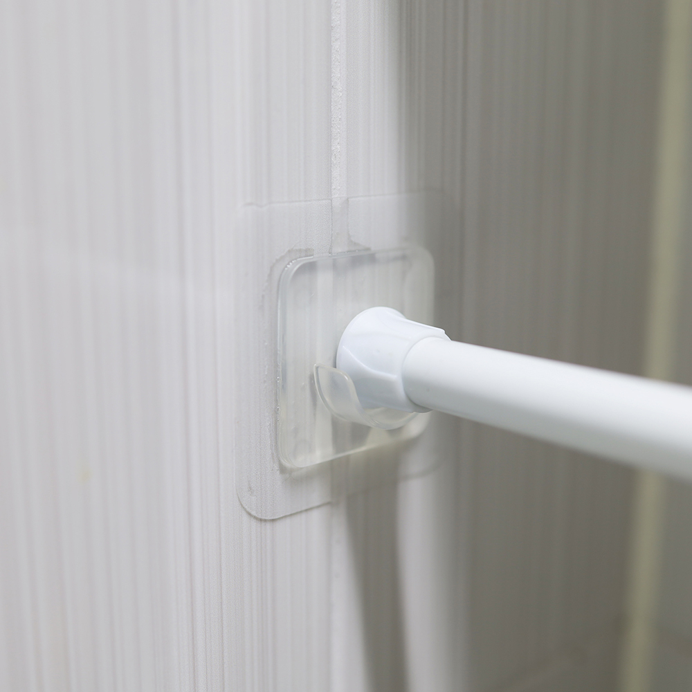 압축봉 u자 고정 홀더 2P 부착 커튼봉 걸이 받침대 지지대